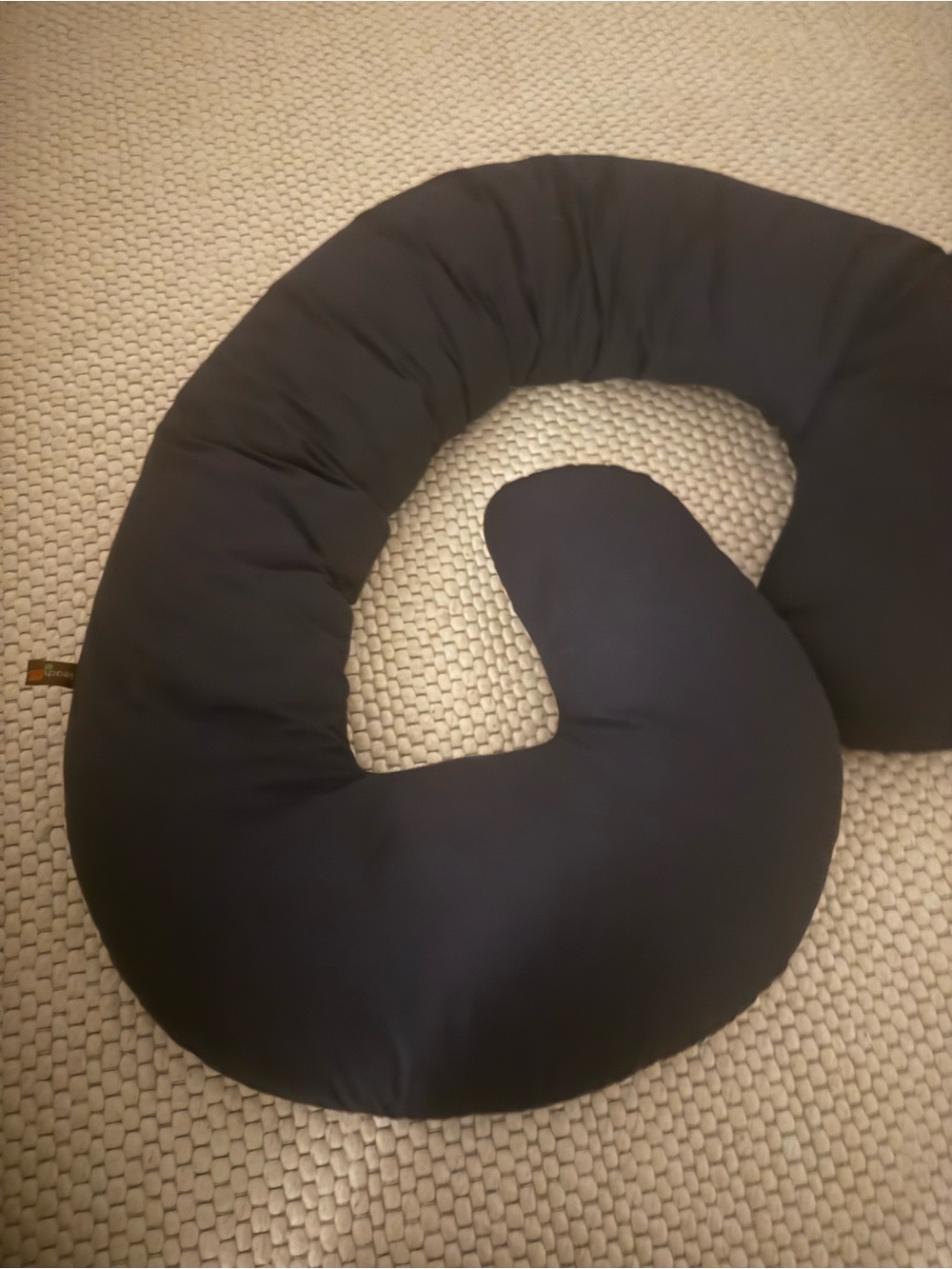 Leachco Navy C-Shaped Full Body Pregnancy or  Nursing Pillow